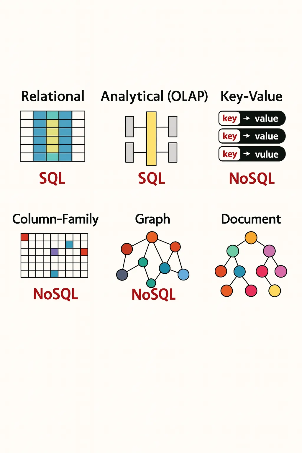 Types of Databases SQL NoSQL Explained